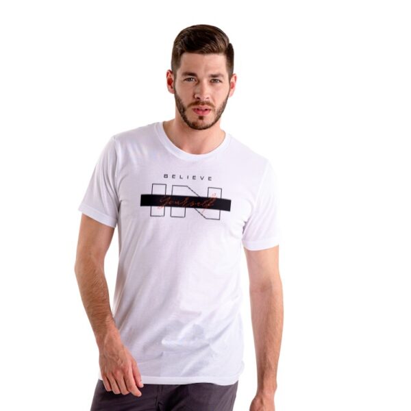 believe in yourself white man tshirt - zenxzone